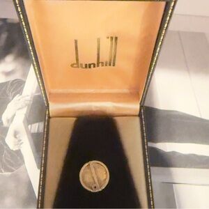 Dunhill GoldPlated Silver stamped 925 Tie tack VTG